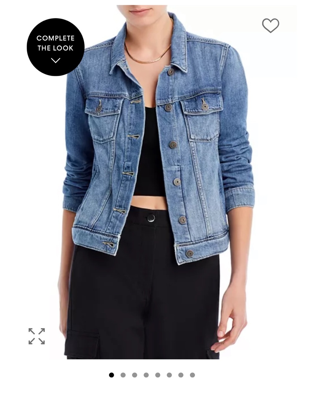 PAIGE Light Blue Denim Trucker Jacket
